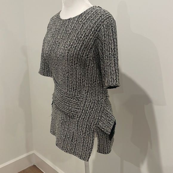 Philip Lim stretch knit asymmetrical top size 4 - Picture 3 of 5